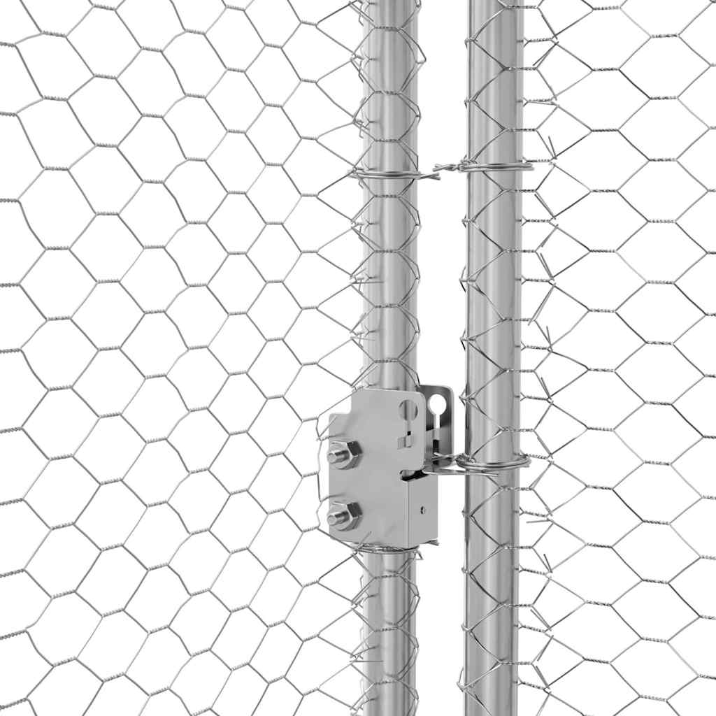 Chicken Cage Silver 600 x 200 x 198.5 cm Galvanised Steel