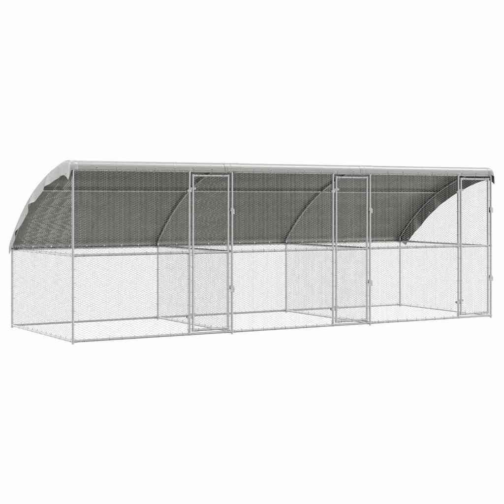 Chicken Cage Silver 600 x 200 x 198.5 cm Galvanised Steel