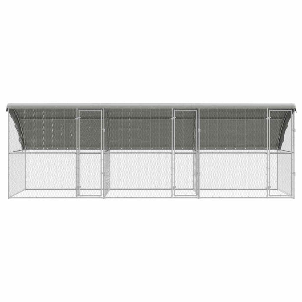 Chicken Cage Silver 600 x 200 x 198.5 cm Galvanised Steel