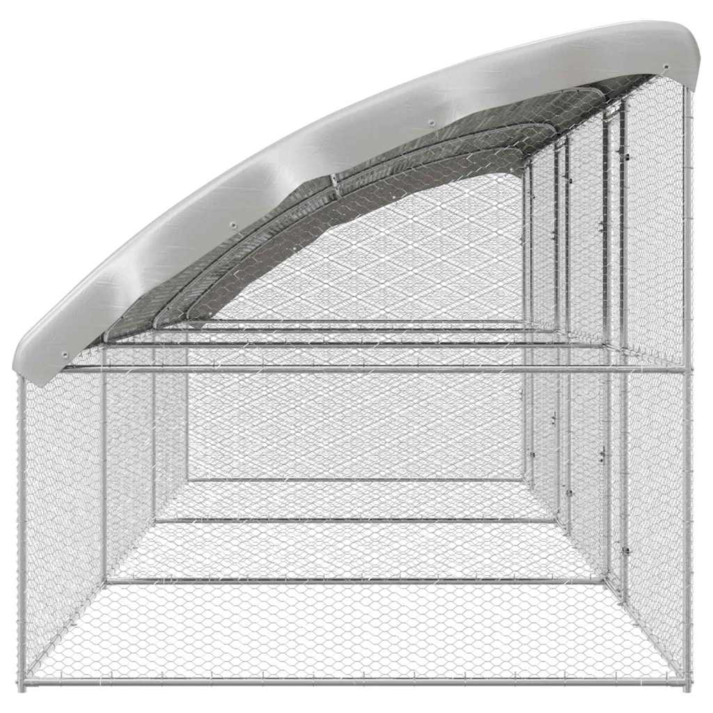Chicken Cage Silver 600 x 200 x 198.5 cm Galvanised Steel