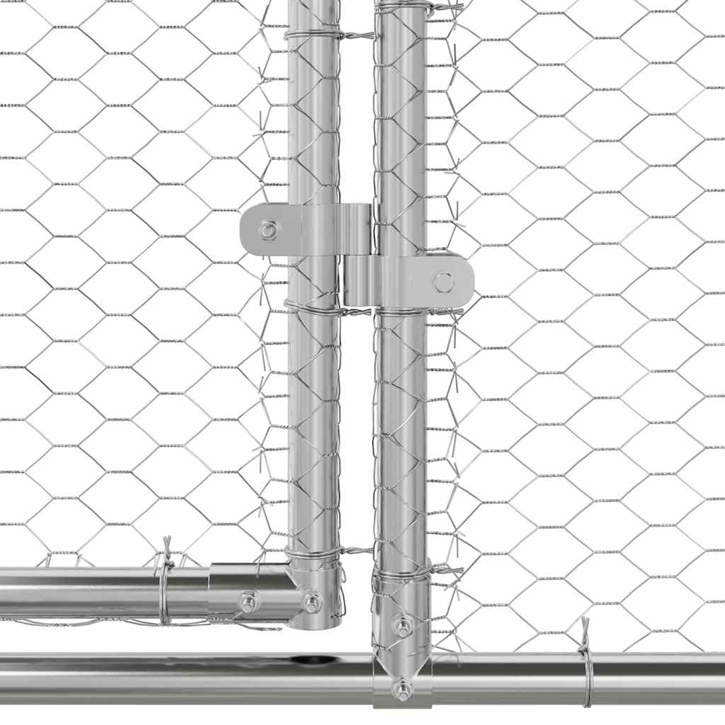 Chicken Cage Silver 800 x 200 x 198.5 cm Galvanised Steel