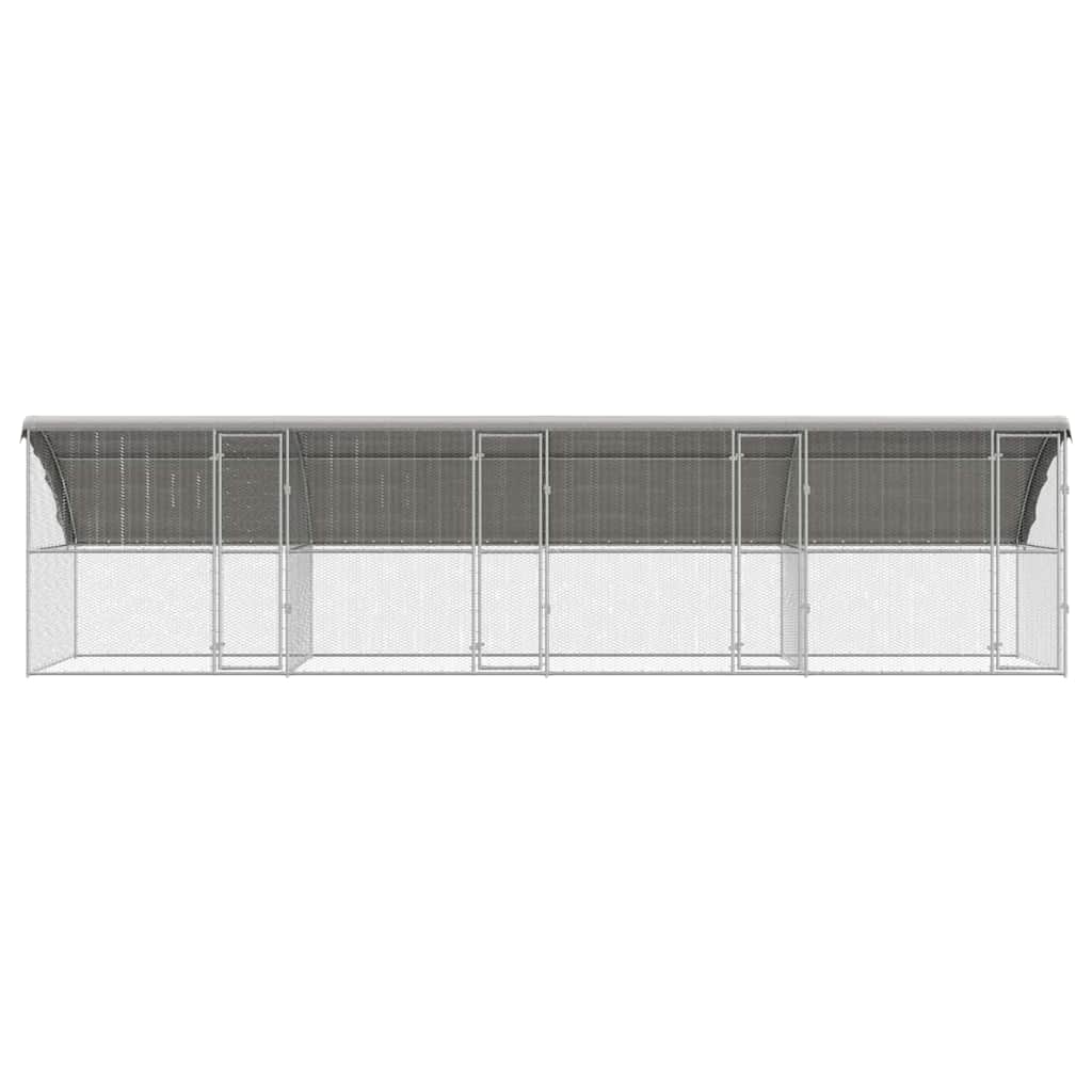Chicken Cage Silver 800 x 200 x 198.5 cm Galvanised Steel