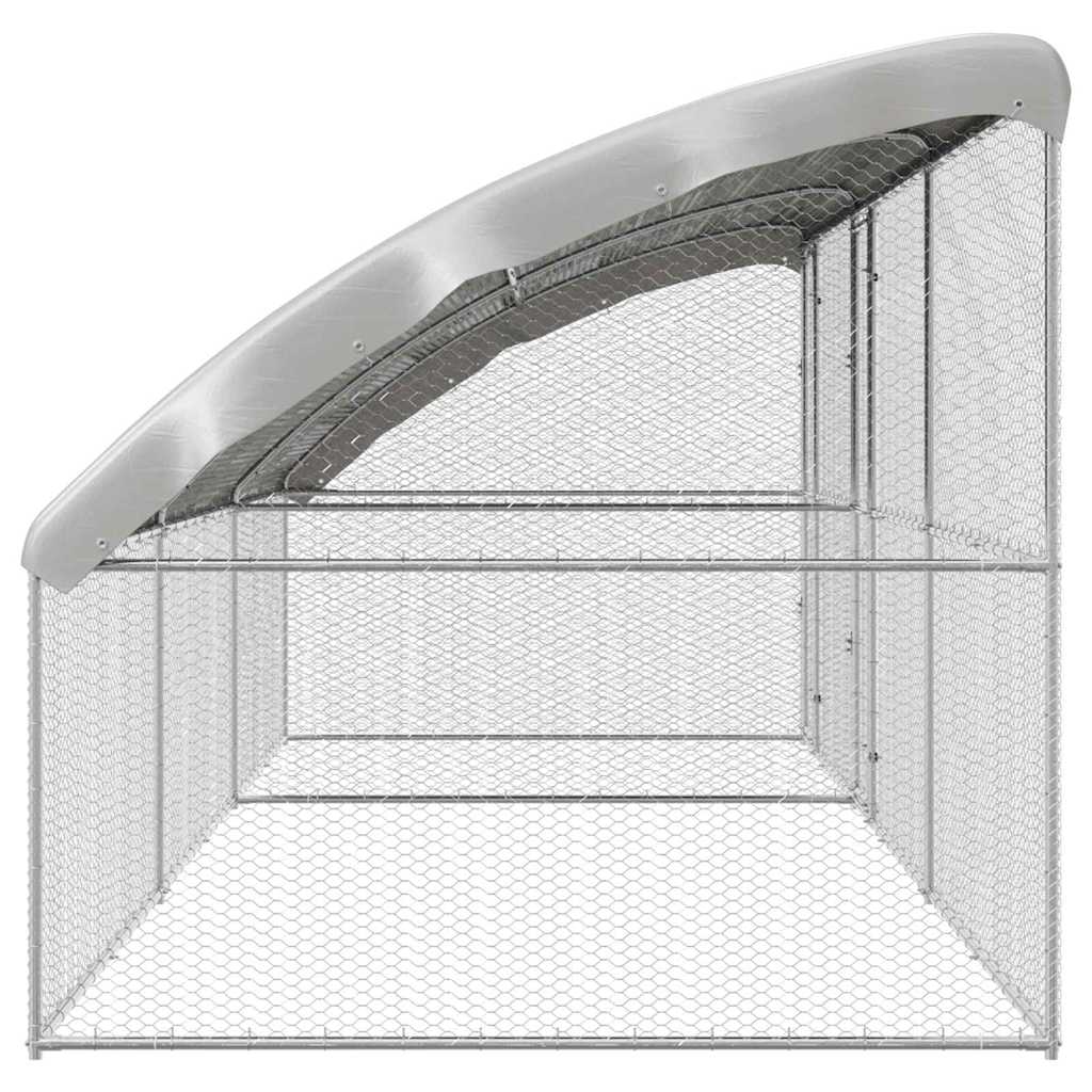 Chicken Cage Silver 600 x 200 x 198.5 cm Galvanised Steel