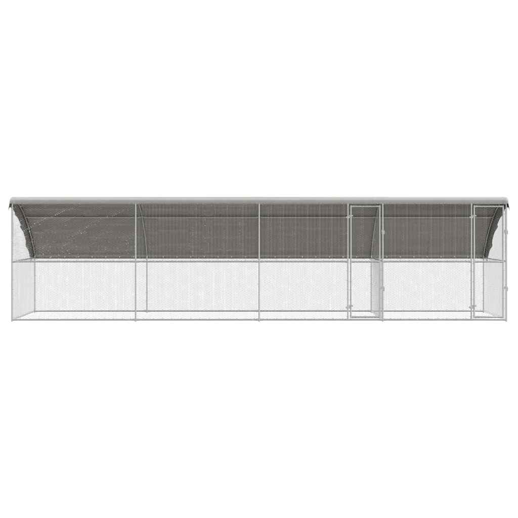 Chicken Cage Silver 800 x 200 x 198.5 cm Galvanised Steel