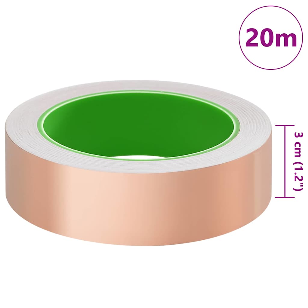 Double Sided Copper Tape 6 pcs Copper 2000 x 3 cm Copper