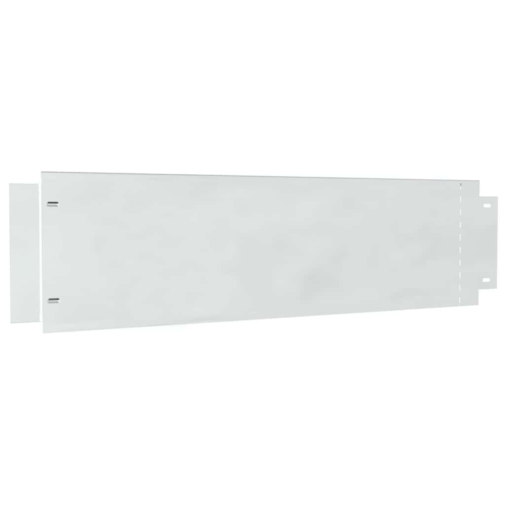 Lawn Edgings 20 pcs Silver 100 x 25 cm Galvanised steel