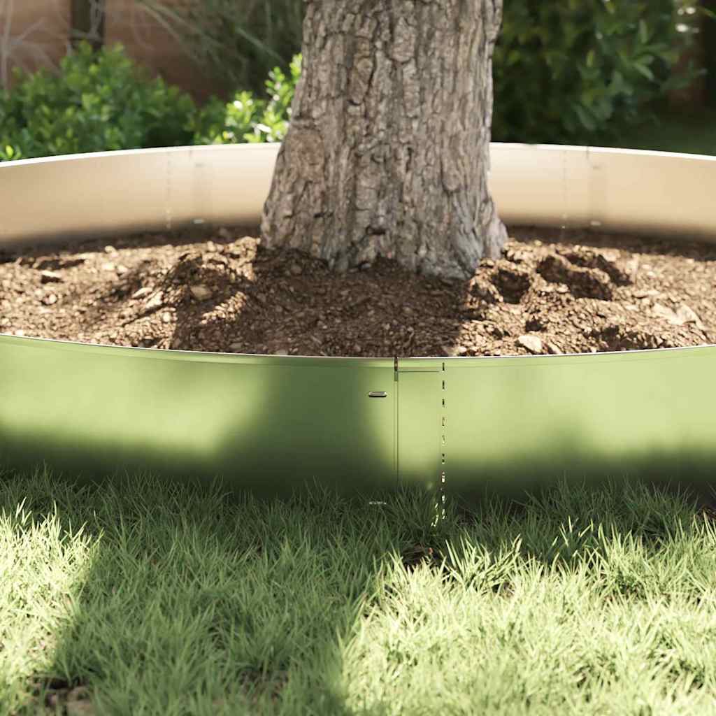 Lawn Edgings 30 pcs Silver 100 x 25 cm Galvanised steel