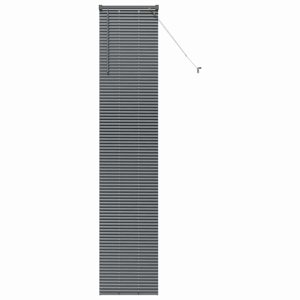 Window Blind with Curtains Manual Dark grey Aluminium