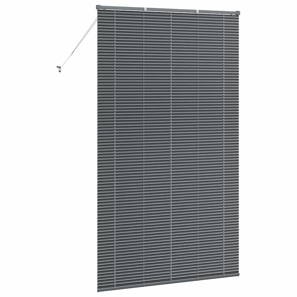 Window Blind with Curtains Manual Dark grey Aluminium