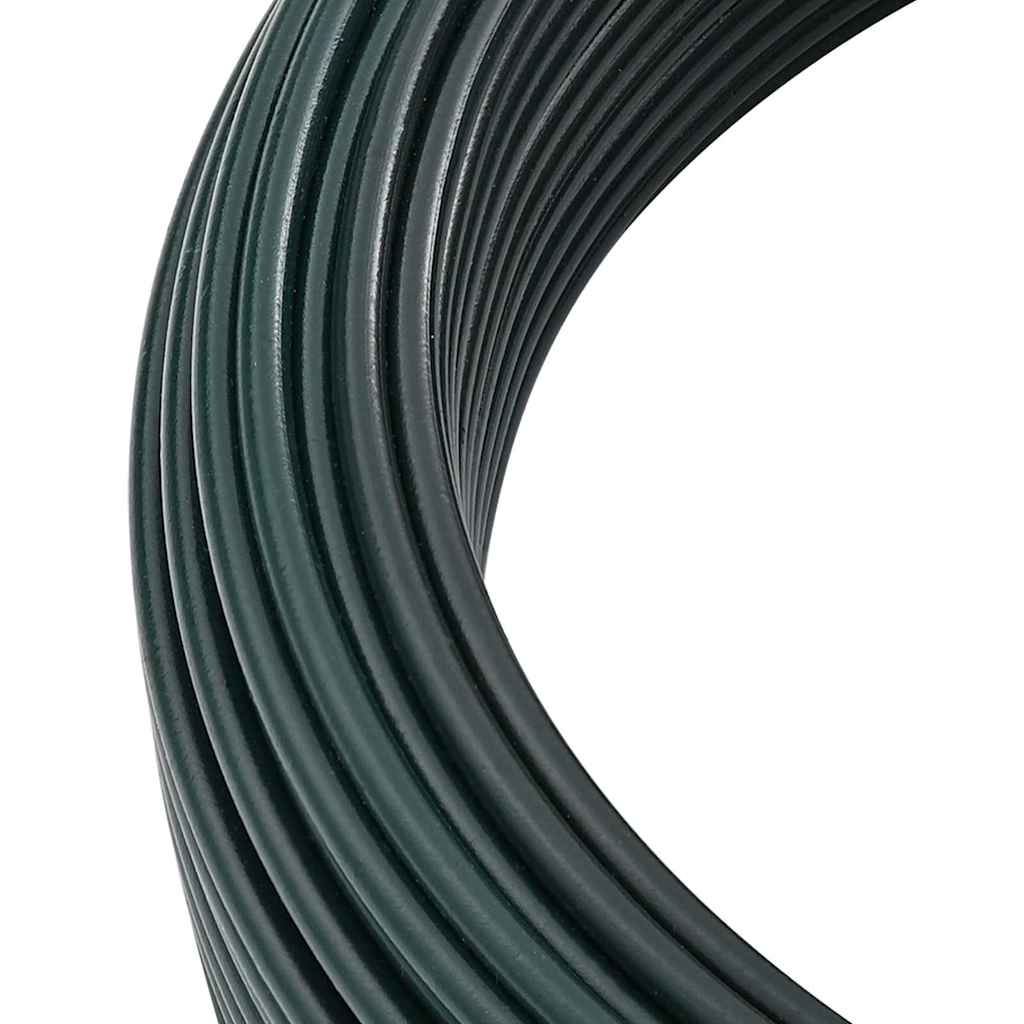 Fence Binding Wire Green 80 m PVC-coated steel