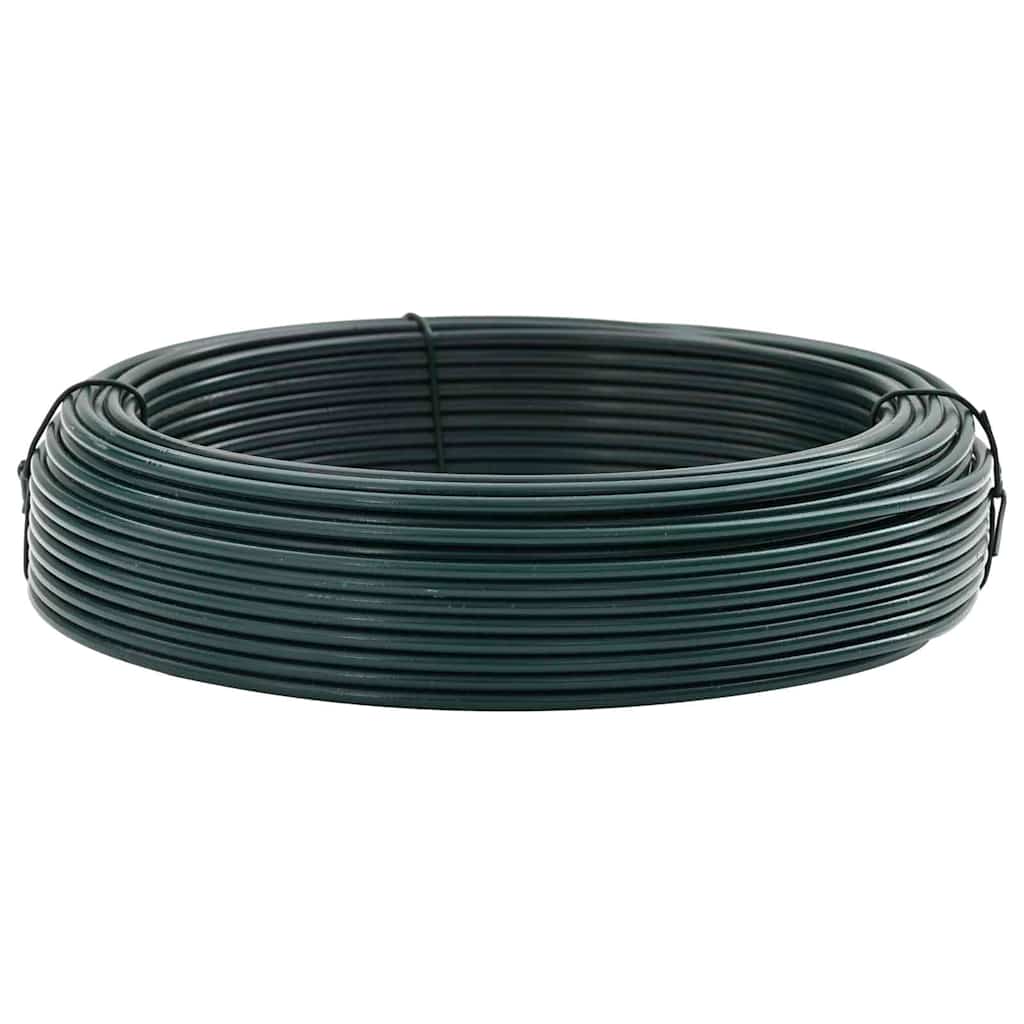 Fence Binding Wire Green 80 m PVC-coated steel
