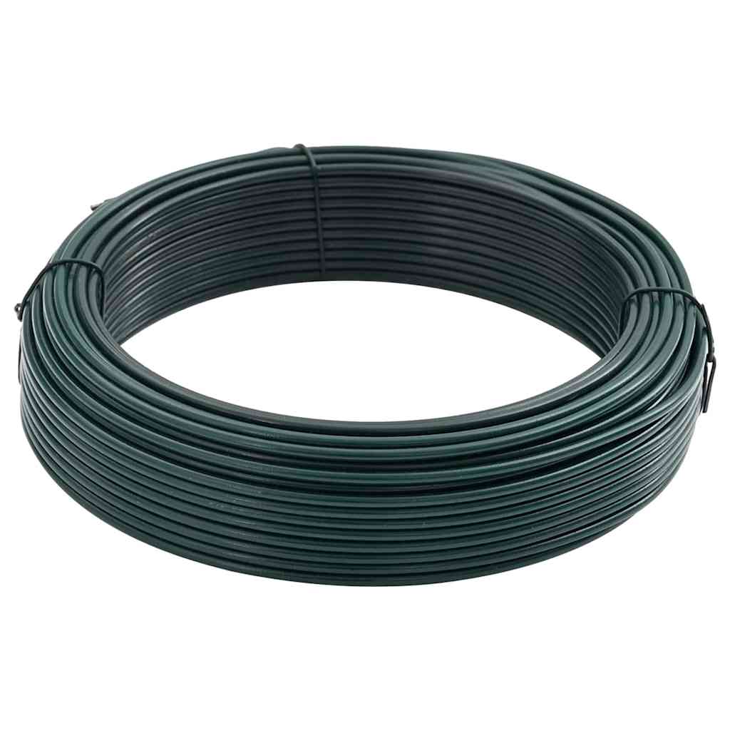 Fence Binding Wire Green 80 m PVC-coated steel