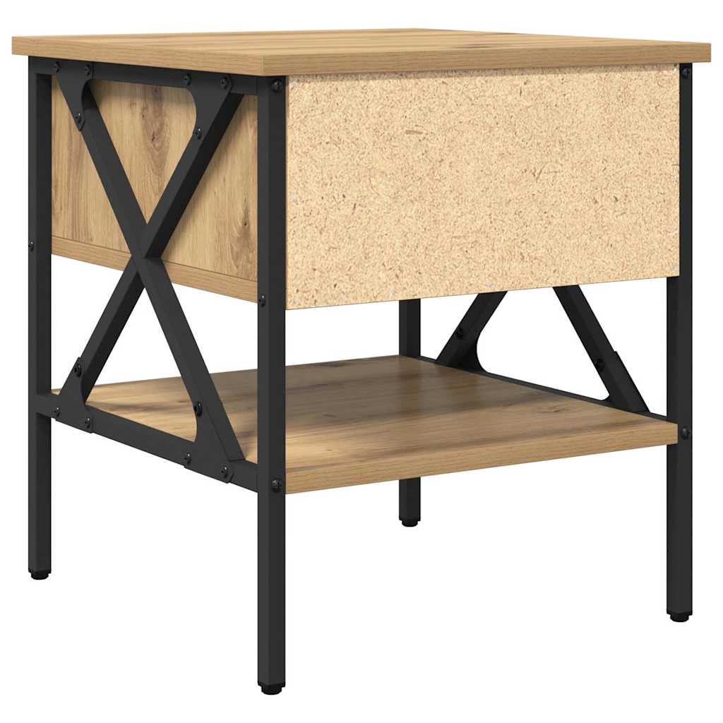 Bedside Cabinet with Drawer 2 pcs Artisan oak 40 x 42 x 45 cm