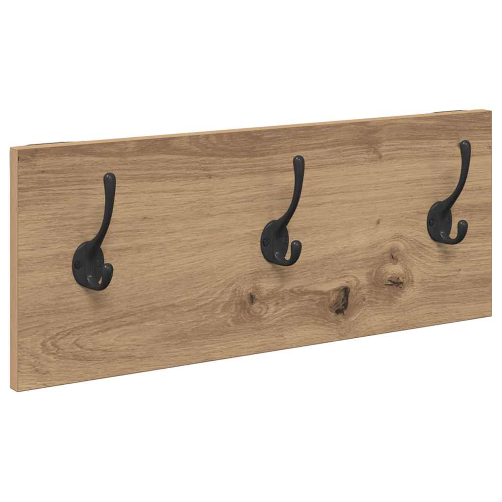 Hallway Furniture Set 4 pcs Black oak 90 x 31 x 46.5 cm