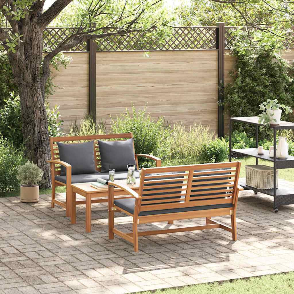 Garden Sofa Set Natural Solid teak wood