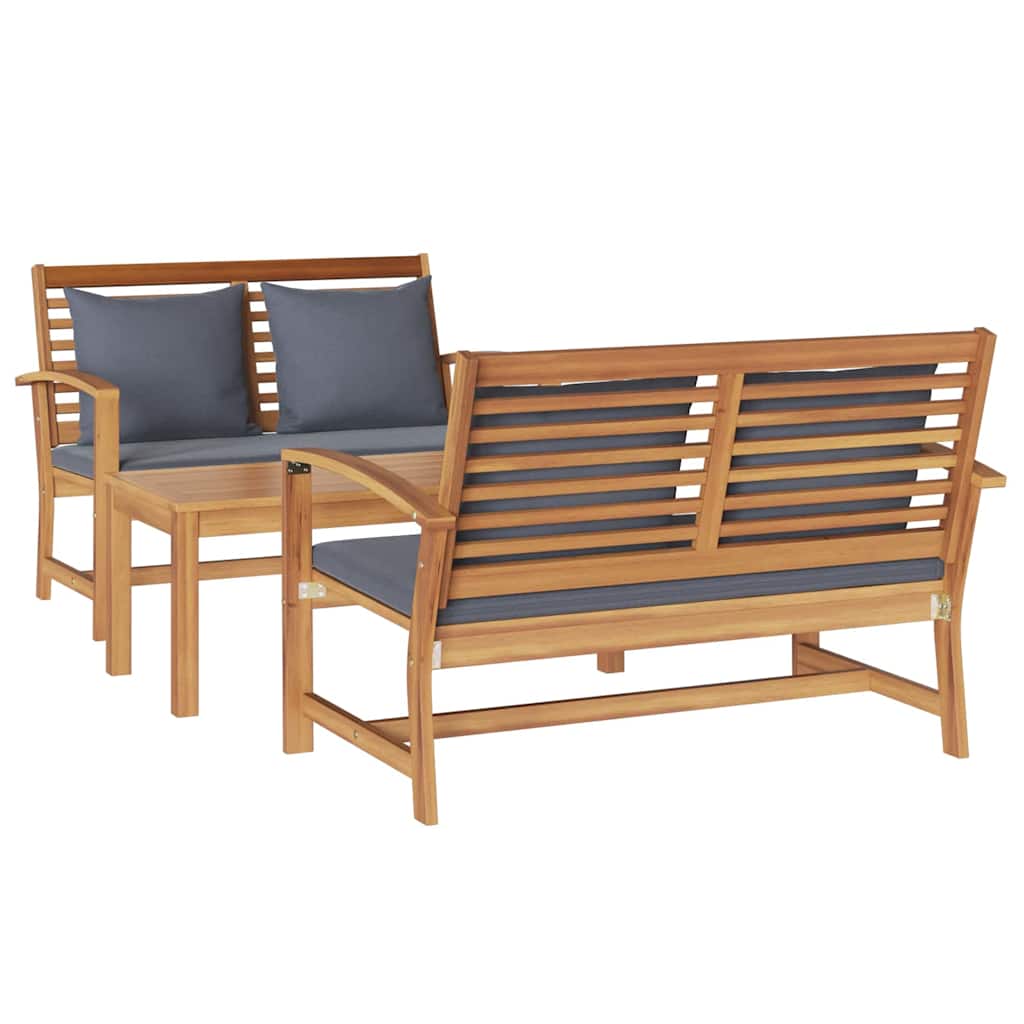 Garden Sofa Set Natural Solid teak wood