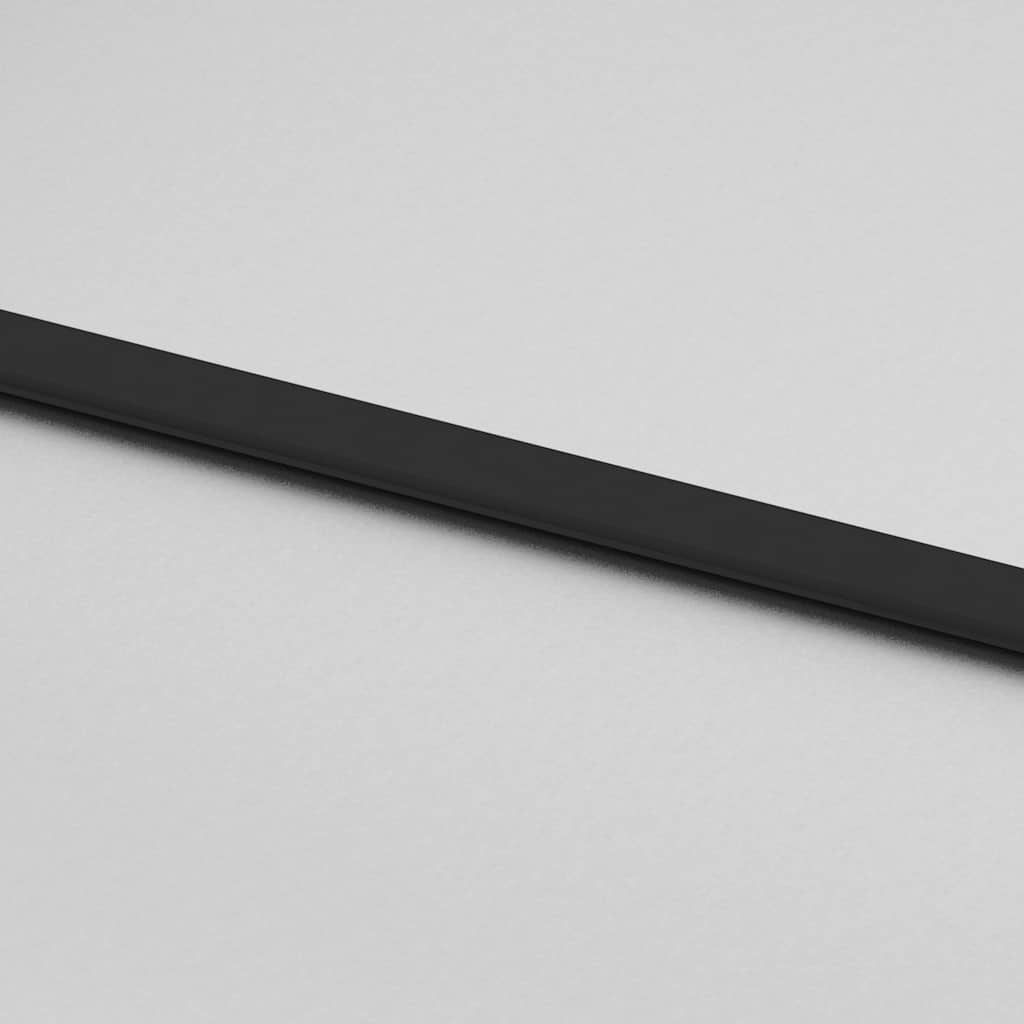 Sliding Door with Hardware Set Black 76x205 cm ESG Glass