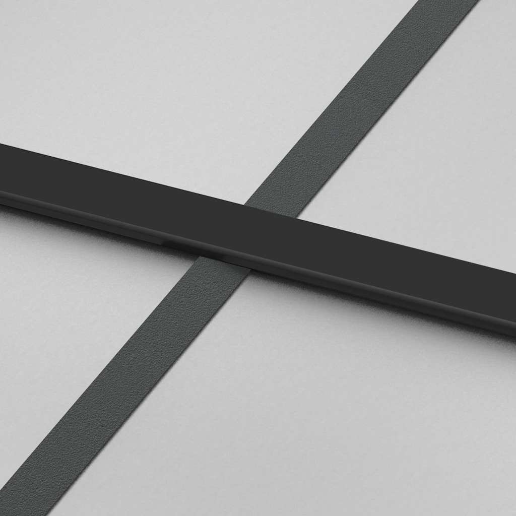 Sliding Door with Hardware Set Black 102.5x205 cm ESG Glass
