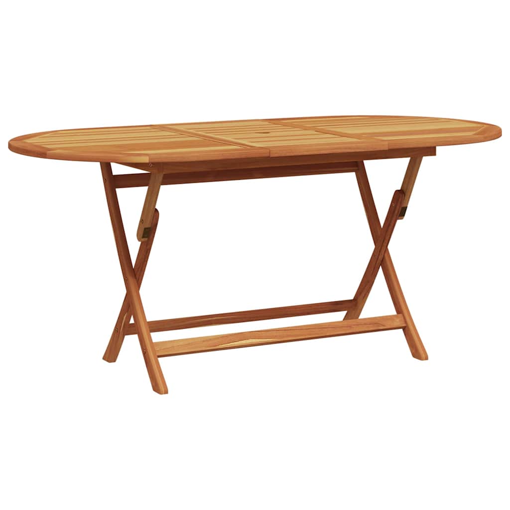 Garden Dining Set Folding 7 pcs Leaf pattern Solid acacia wood