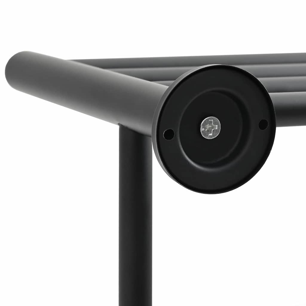 Towel Rack Black 61 x 23 x 17 cm Stainless steel
