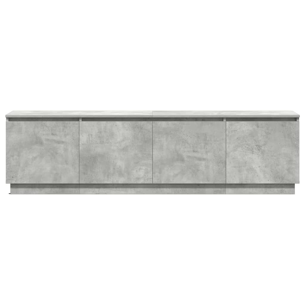 TV cabinet with LED Concrete grey 180 x 38 x 49 cm
