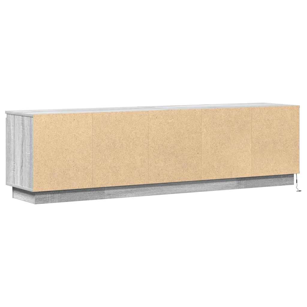 TV cabinet with LED Grey sonoma 180 x 38 x 49 cm