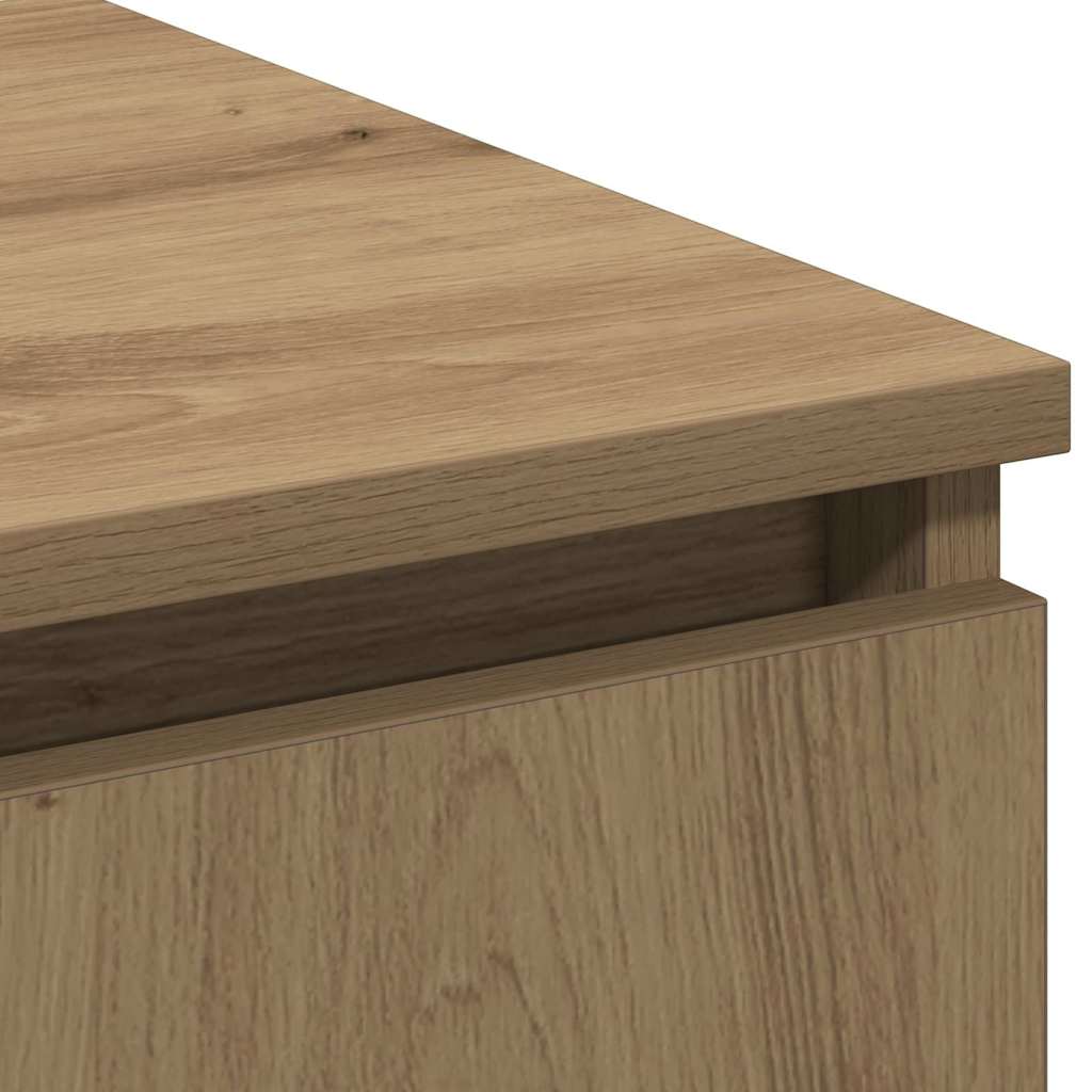 TV cabinet with LED Artisan oak 180 x 38 x 49 cm