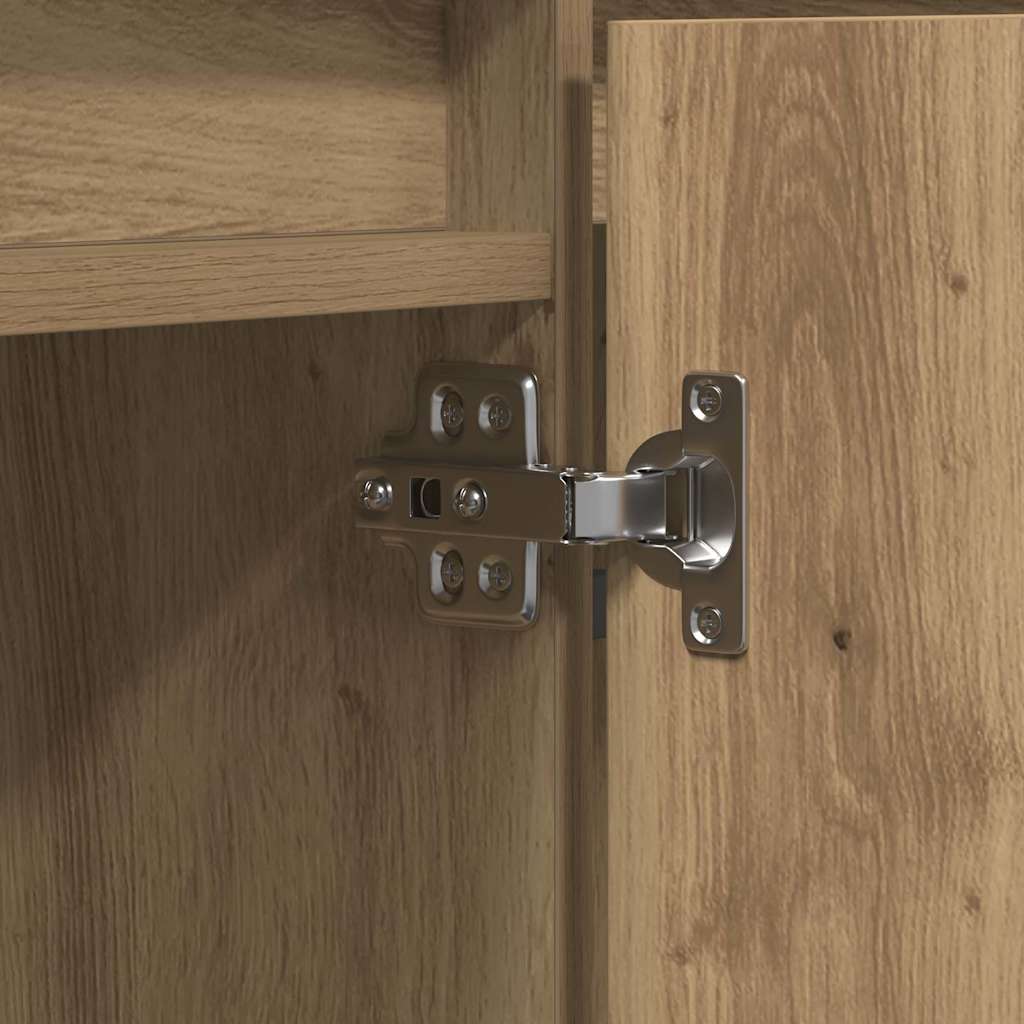 TV cabinet with LED Artisan oak 180 x 38 x 49 cm