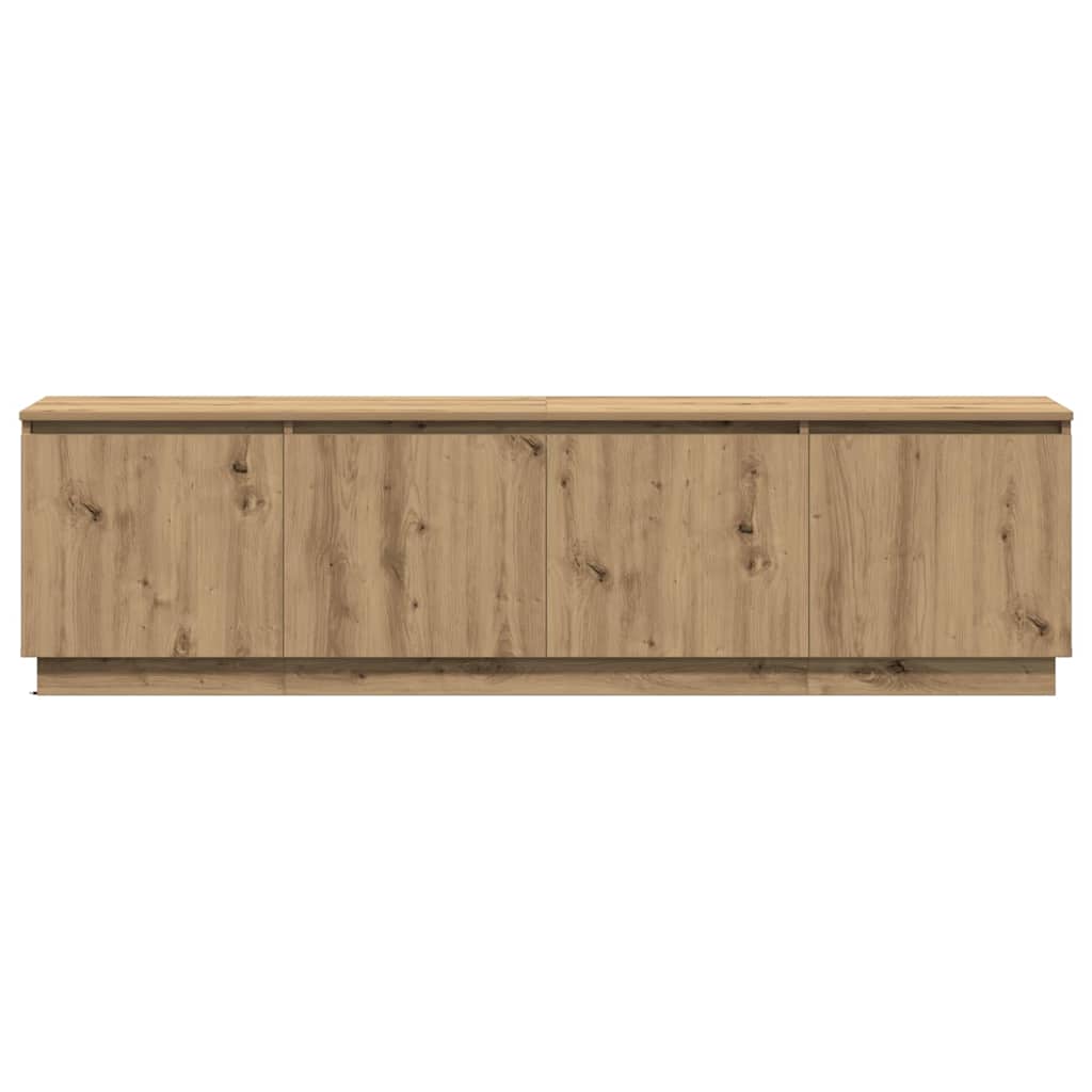 TV cabinet with LED Artisan oak 180 x 38 x 49 cm