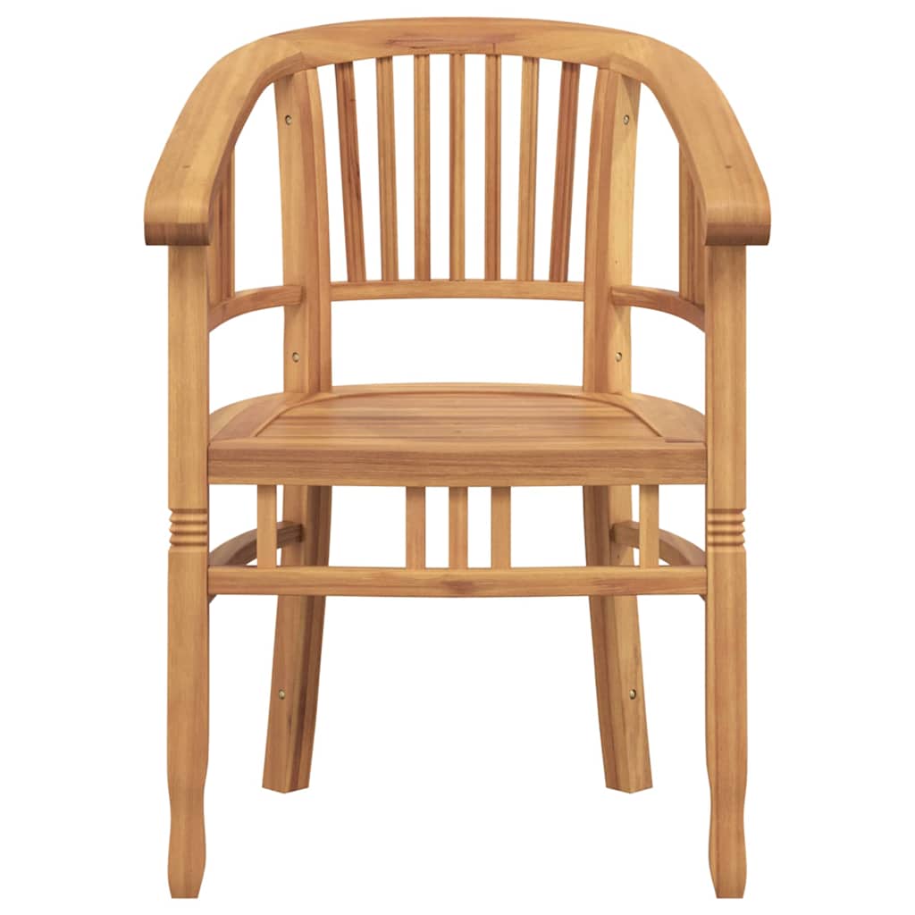Garden Chairs 2 pcs Brown 63 x 58 x 89 cm Solid teak wood