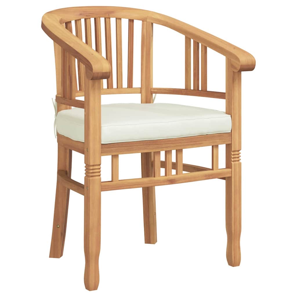 Garden Chairs 2 pcs Brown 63 x 58 x 89 cm Solid teak wood