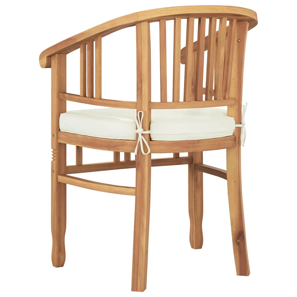Garden Chairs 2 pcs Brown 63 x 58 x 89 cm Solid teak wood