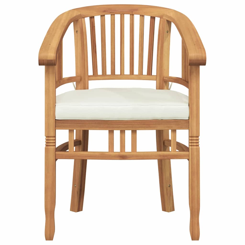 Garden Chairs 2 pcs Brown 63 x 58 x 89 cm Solid teak wood