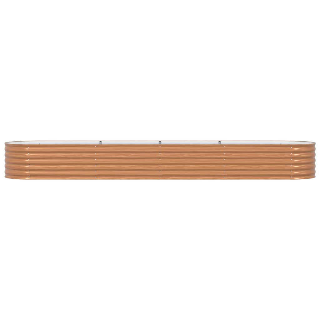 Garden Raised Bed Brown 400 x 80 x 44 cm Steel