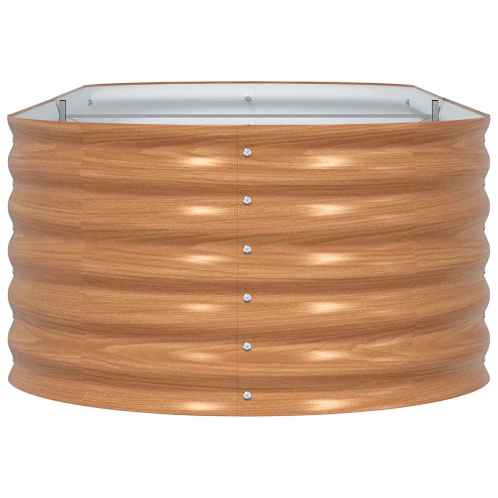 Garden Raised Bed Brown 240 x 80 x 44 cm Steel