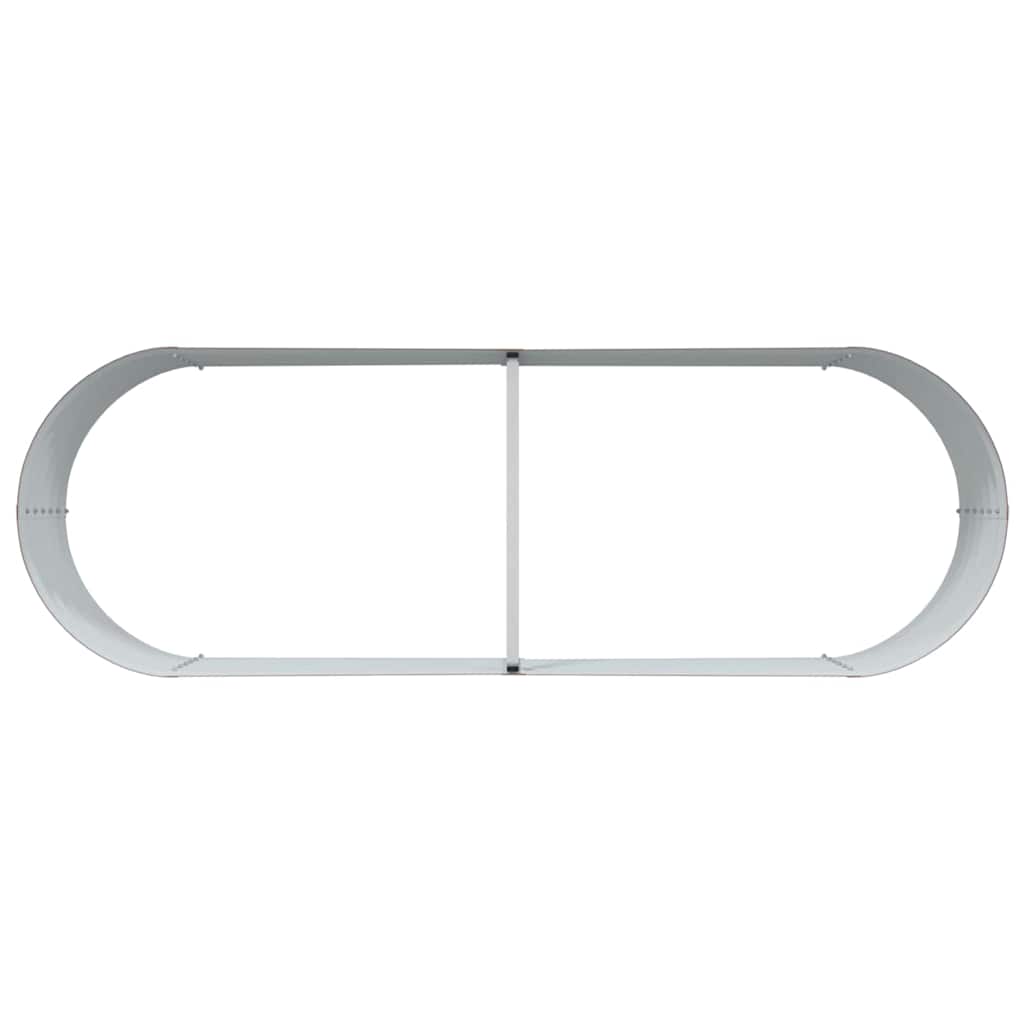 Garden Raised Bed Brown 240 x 80 x 44 cm Steel