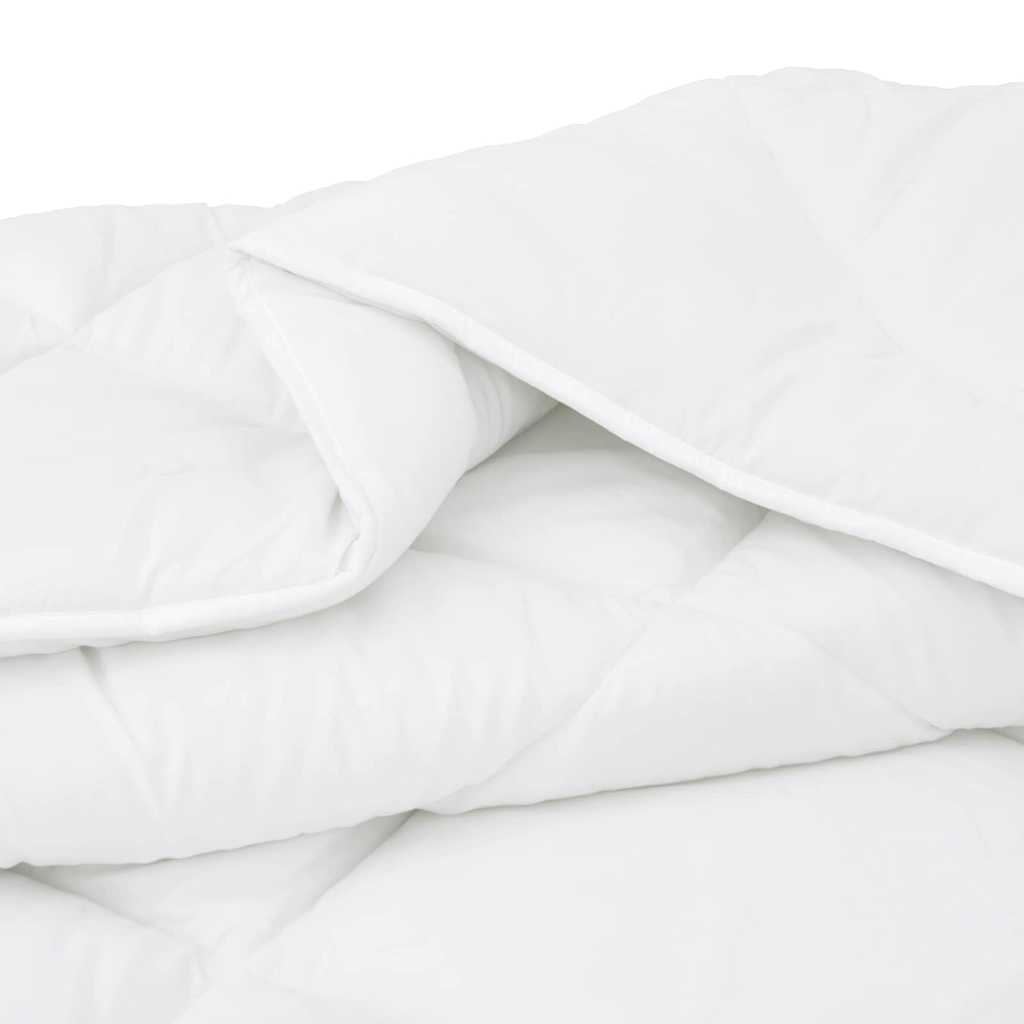 Duvet with Pillows 3 pcs White Microfiber and Down Feather