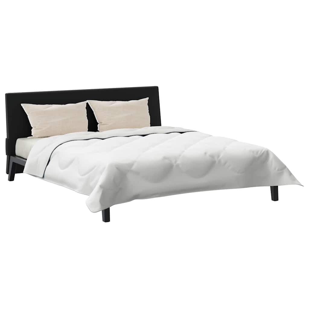 Duvet with Pillows 3 pcs White Microfiber and Down Feather