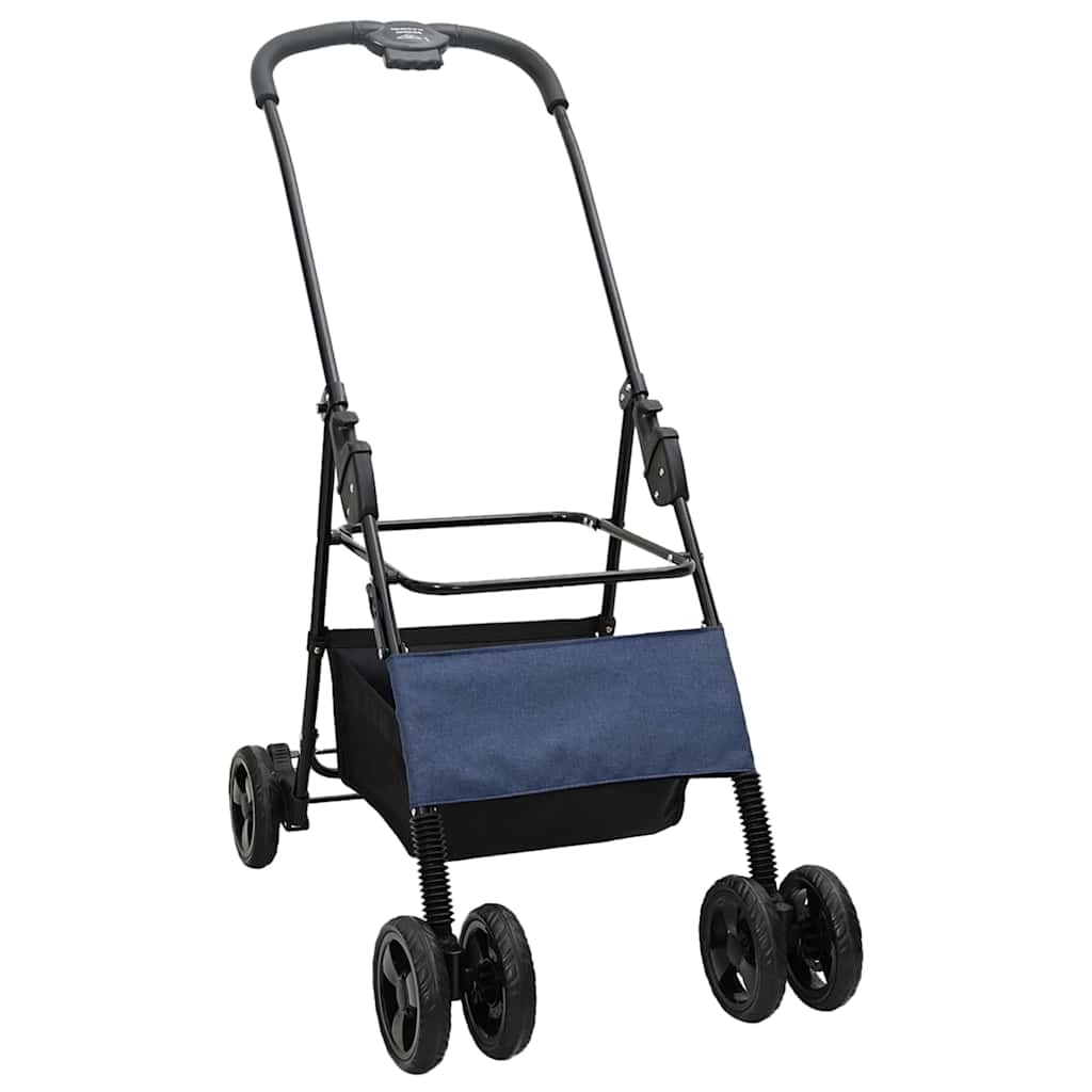 Folding Pet Stroller Blue 81 x 47 x 99 cm 600D Oxford fabric
