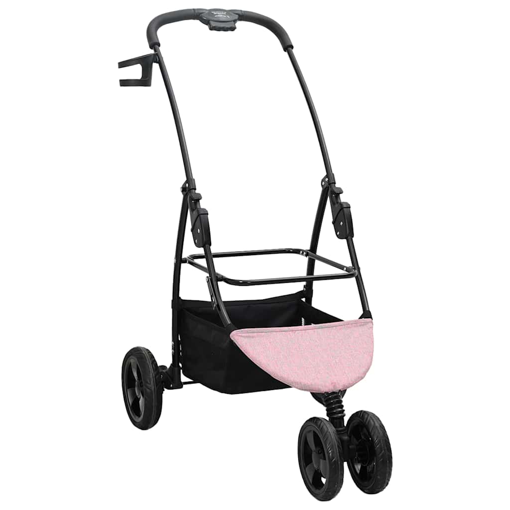 Folding Pet Stroller Pink 78 x 54 x 101 cm 600D Oxford fabric