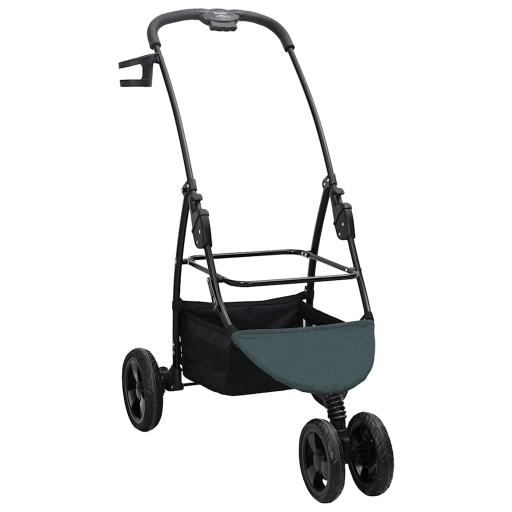 Folding Pet Stroller Green 78 x 54 x 101 cm 600D Oxford fabric