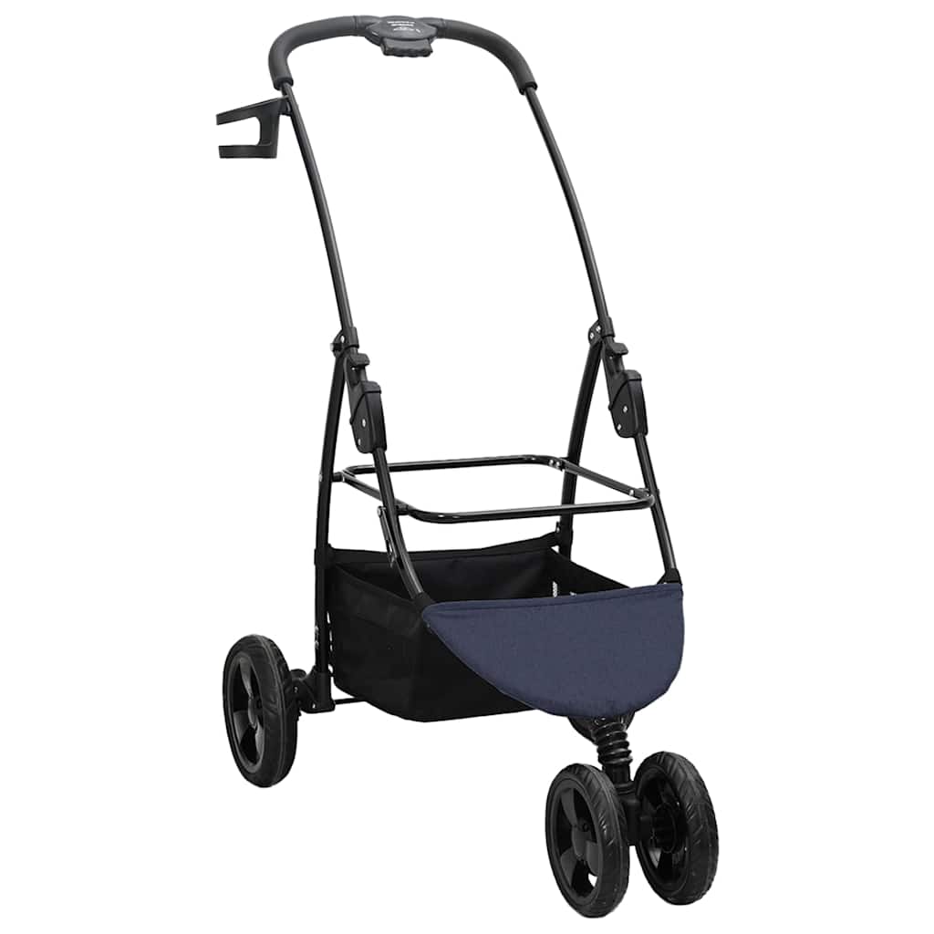 Folding Pet Stroller Blue 78 x 54 x 101 cm 600D Oxford fabric
