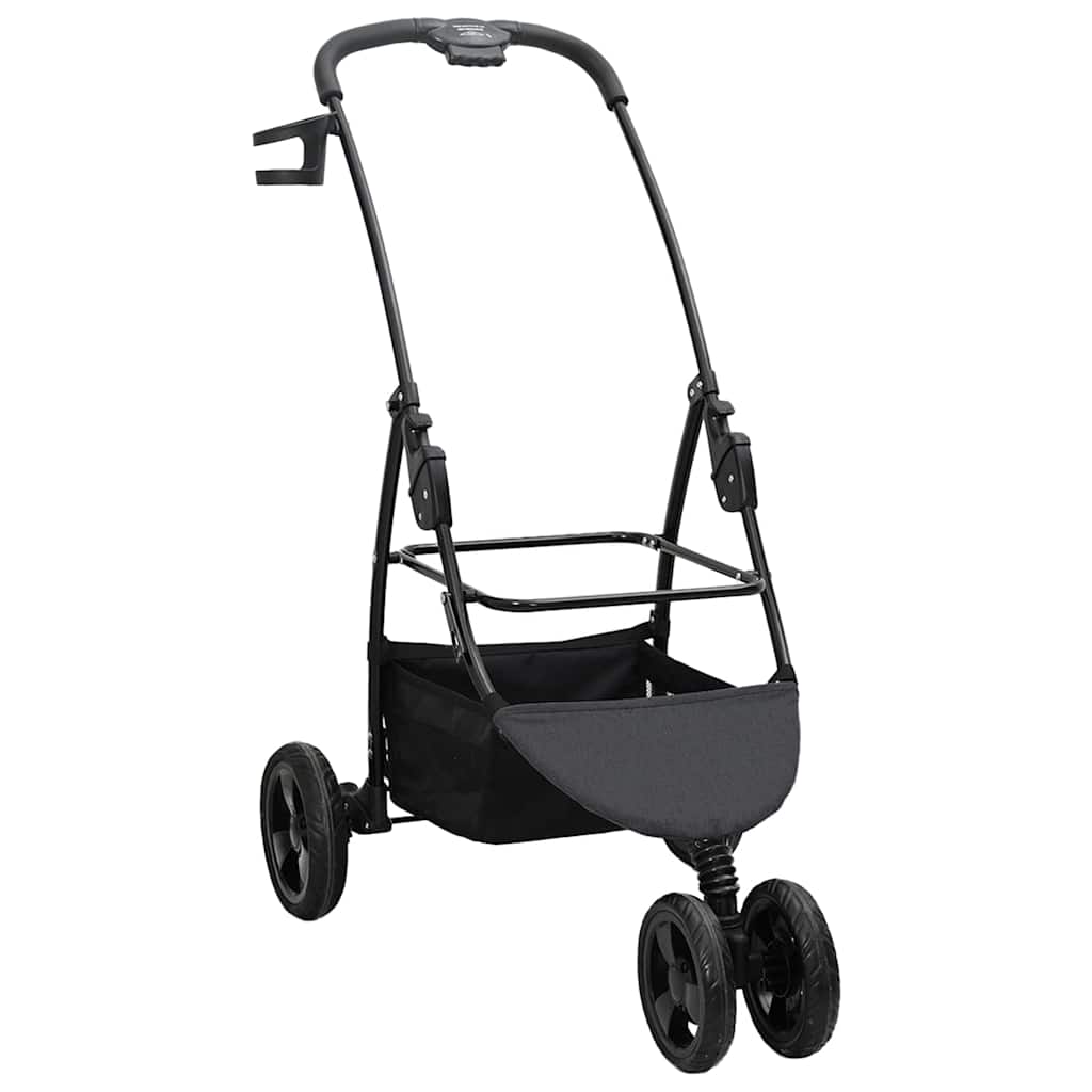 Folding Pet Stroller Black 78 x 54 x 101 cm 600D Oxford fabric