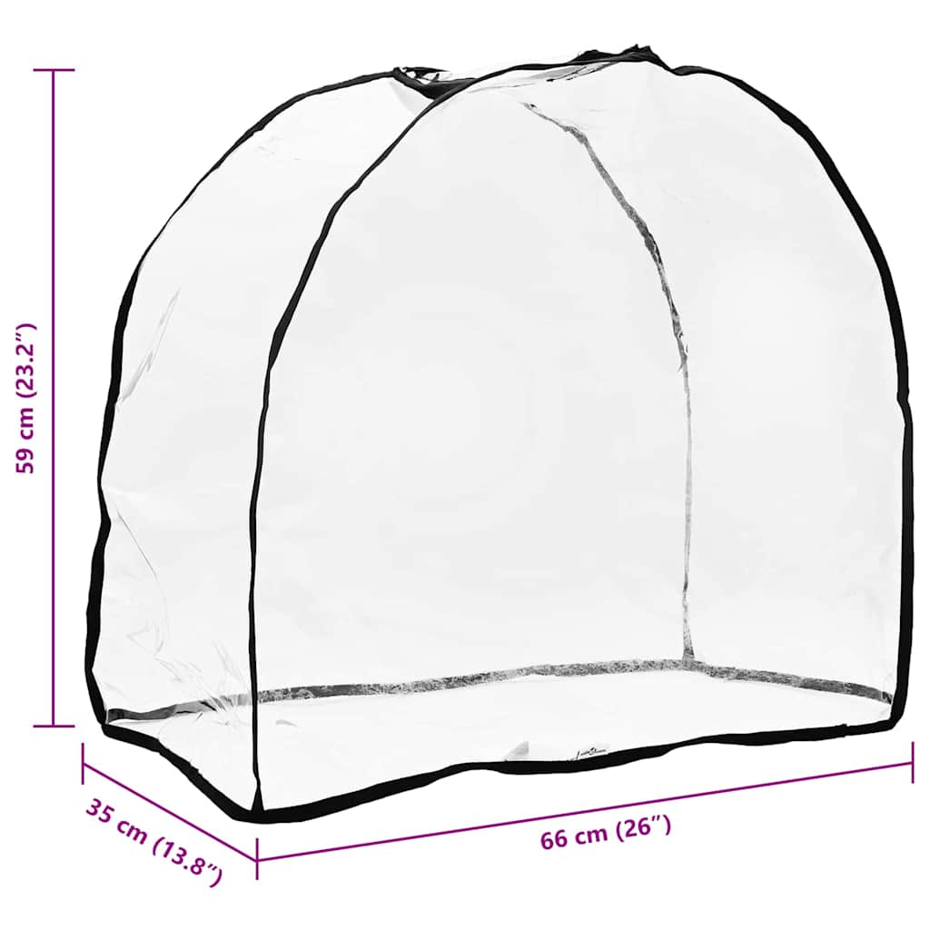 Pet Stroller Cover Other Transparent 65 x 32 x 57 cm PVC