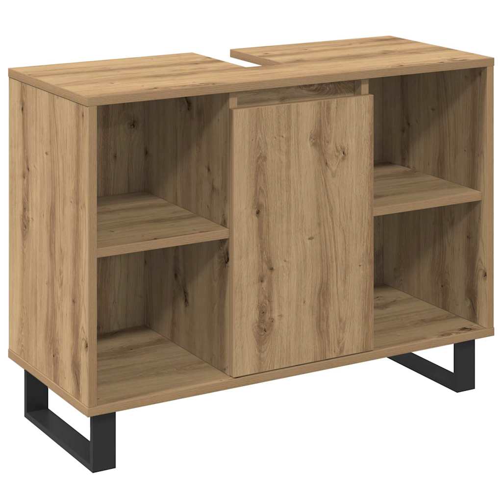 Bathroom Furniture Set with Door 3 pcs Brown 30 x 30 x 180 cm