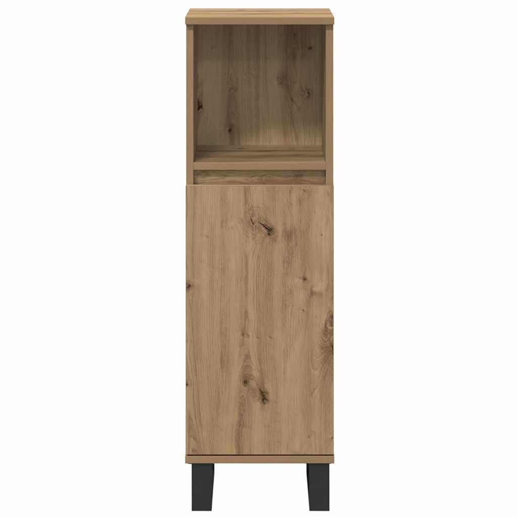 Bathroom Furniture Set with Door 3 pcs Brown 30 x 30 x 180 cm