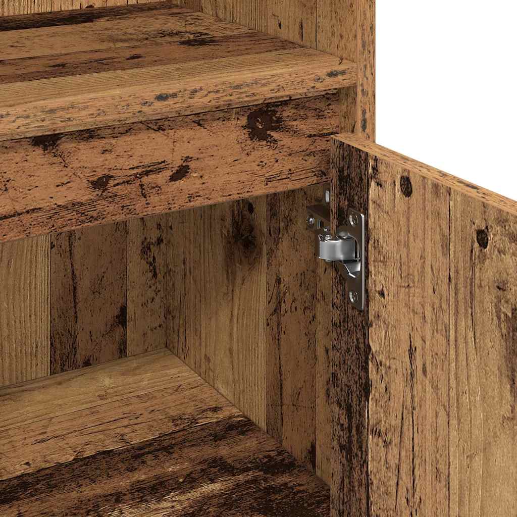 Bathroom Furniture Set 3 pcs Old Wood 30 x 30 x 180 cm