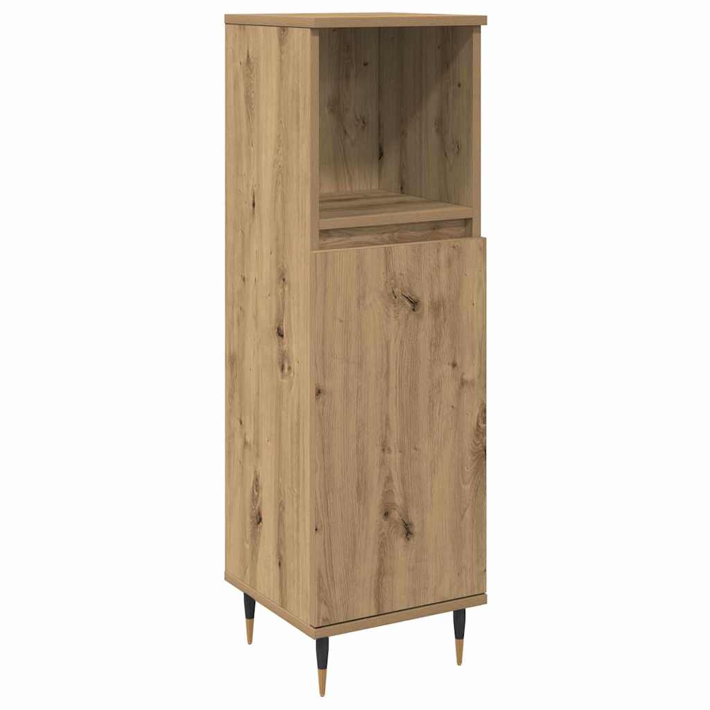 Bathroom Furniture Set 3 pcs Artisan Oak 30 x 30 x 180 cm