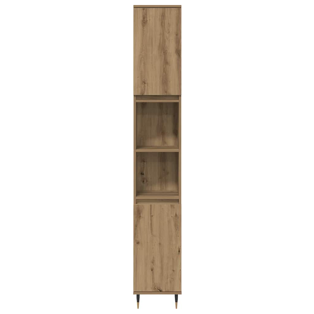 Bathroom Furniture Set 3 pcs Artisan Oak 30 x 30 x 180 cm
