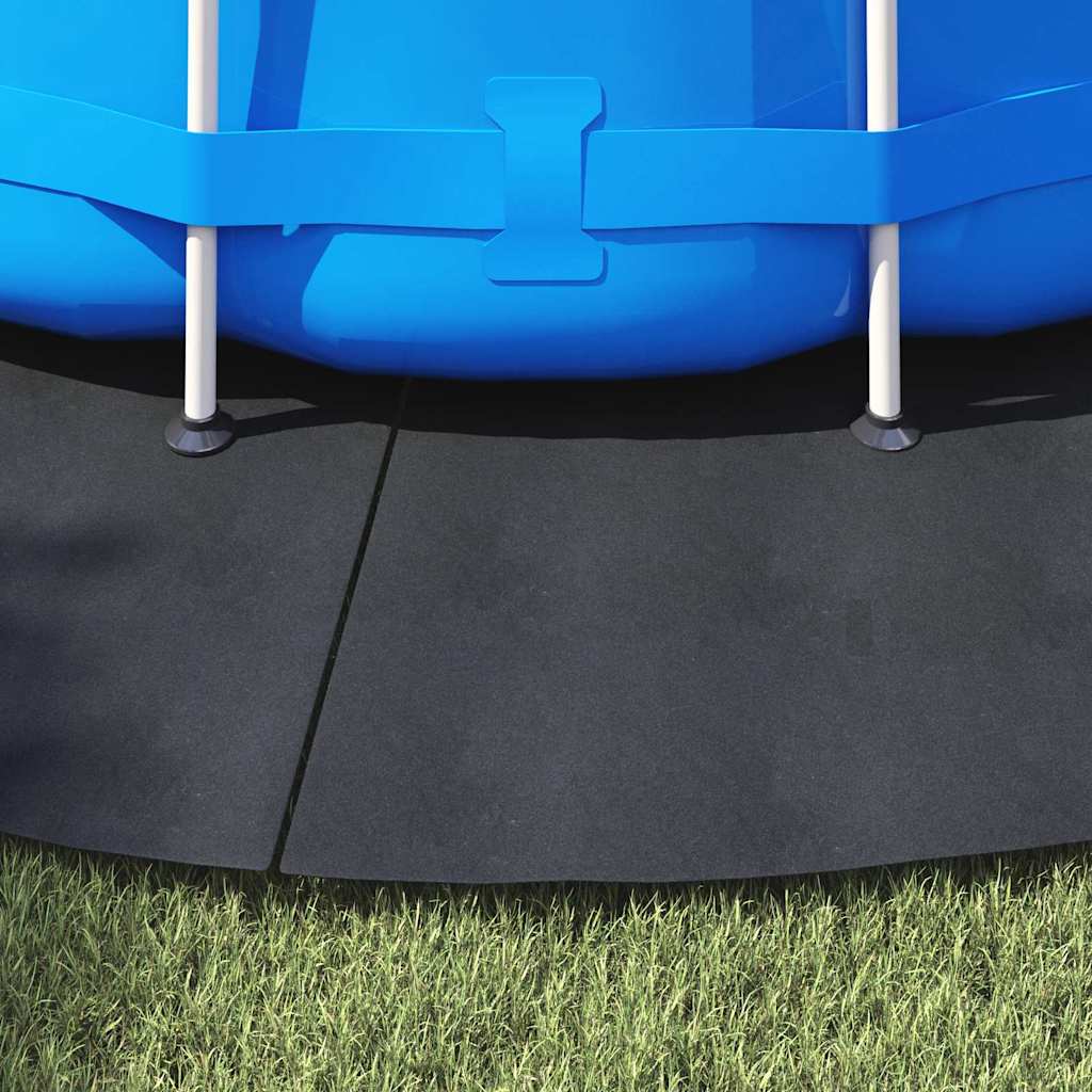 Pool Ground Sheet Folding Black Ø 458 cm Non-woven fabric
